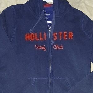 Hollister zip up hooded sweatshirt size sm